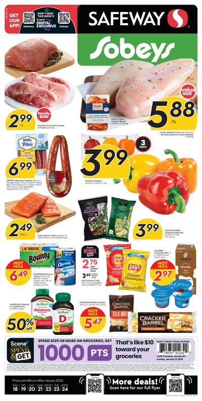 Sobeys/Safeway (SK & MB) Flyer January 18 to 24