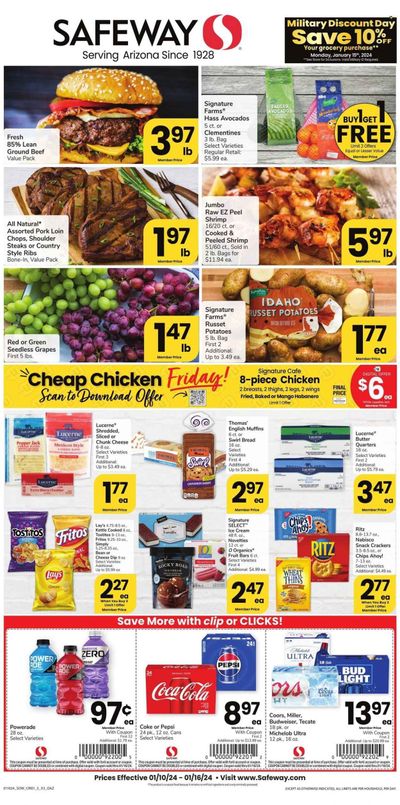 Safeway (AZ) Weekly Ad Flyer Specials January 10 to January 16, 2024