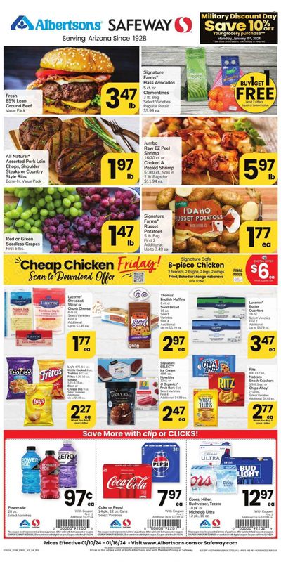 Safeway (AZ) Weekly Ad Flyer Specials January 10 to January 16, 2024
