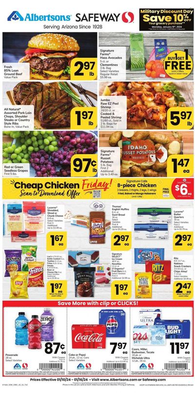 Safeway (AZ) Weekly Ad Flyer Specials January 10 to January 16, 2024