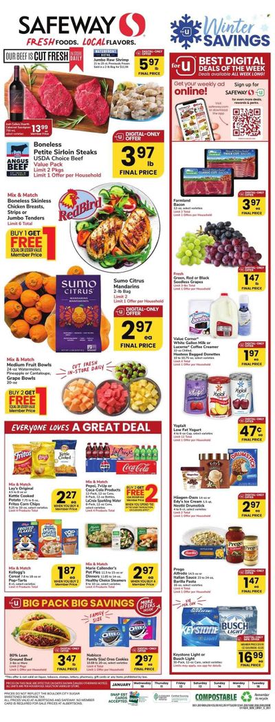 Safeway (CO) Weekly Ad Flyer Specials January 10 to January 16, 2024