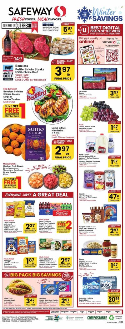 Safeway (CO) Weekly Ad Flyer Specials January 10 to January 16, 2024