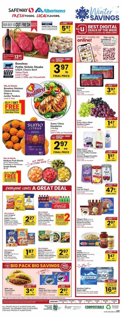 Safeway (CO) Weekly Ad Flyer Specials January 10 to January 16, 2024