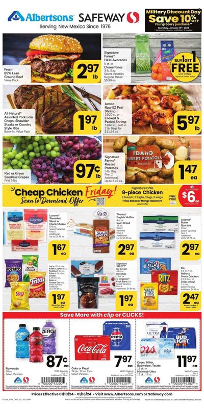 Safeway (NM) Weekly Ad Flyer Specials January 10 to January 16, 2024