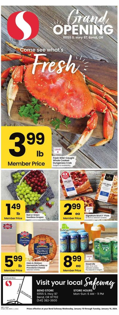 Safeway (OR) Weekly Ad Flyer Specials January 10 to January 16, 2024