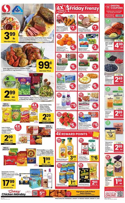 Safeway (OR, WA) Weekly Ad Flyer Specials January 10 to January 16, 2024