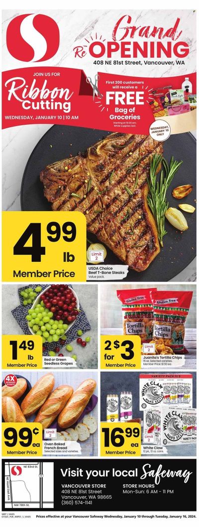 Safeway (WA) Weekly Ad Flyer Specials January 10 to January 16, 2024