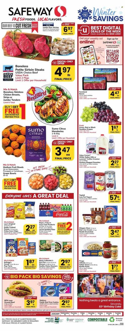 Safeway (WY) Weekly Ad Flyer Specials January 10 to January 16, 2024