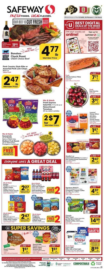 Safeway (CO) Weekly Ad Flyer Specials January 17 to January 23, 2024