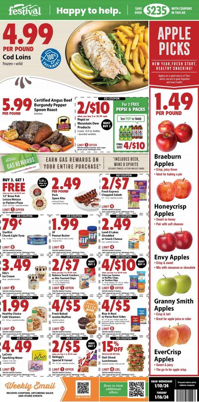 Festival Foods (WI) Weekly Ad Flyer Specials January 10 to January 16, 2024