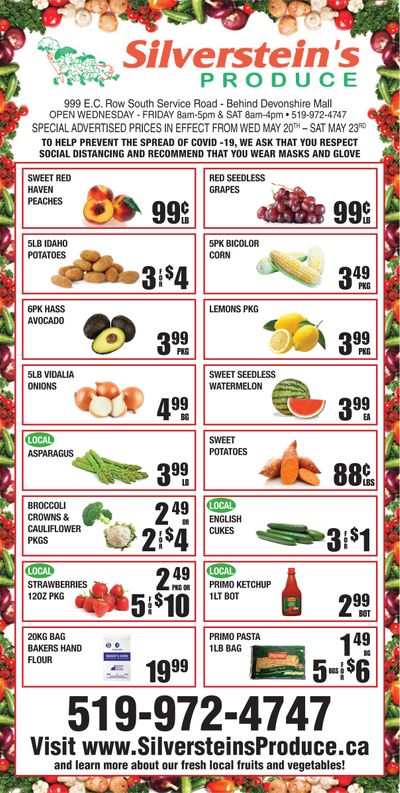 Silverstein's Produce Flyer May 26 to 30