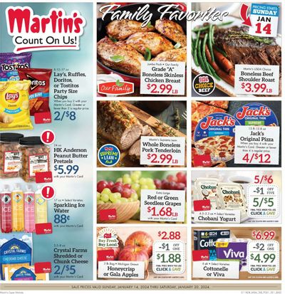 Martin’s (IN, MI) Weekly Ad Flyer Specials January 14 to January 20, 2024