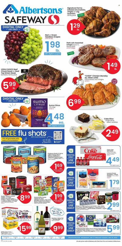 Safeway (MT) Weekly Ad Flyer Specials January 17 to January 23, 2024