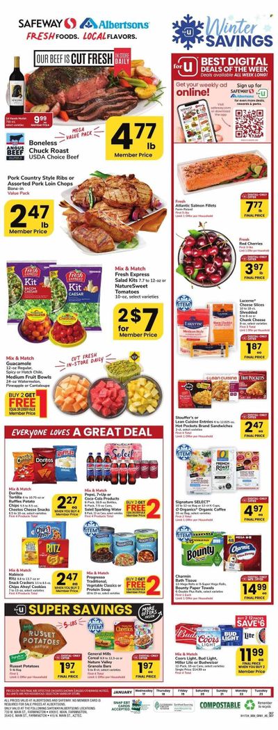 Safeway (NM) Weekly Ad Flyer Specials January 17 to January 23, 2024
