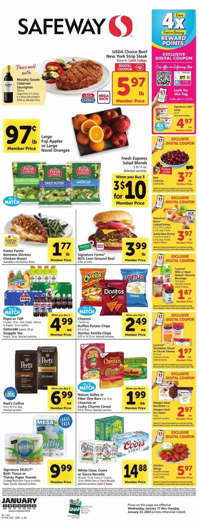Safeway (NV) Weekly Ad Flyer Specials January 17 to January 23, 2024