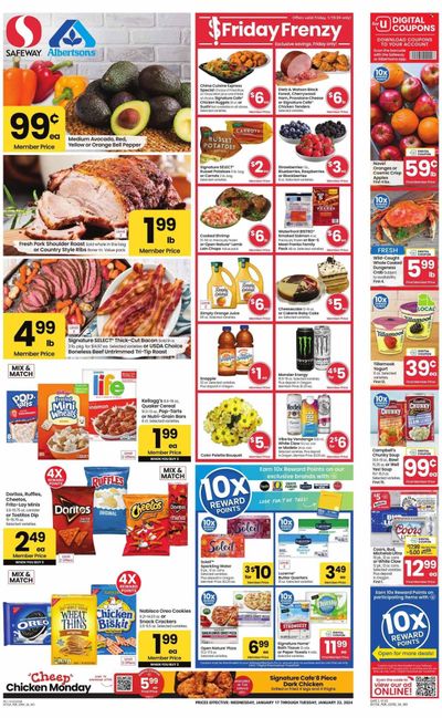 Safeway (OR) Weekly Ad Flyer Specials January 17 to January 23, 2024