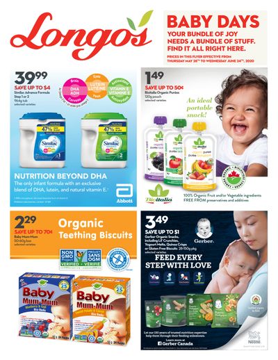 Longo's Baby Days Flyer May 28 to June 24