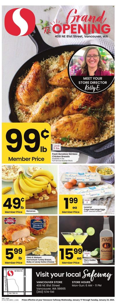 Safeway (WA) Weekly Ad Flyer Specials January 17 to January 23, 2024