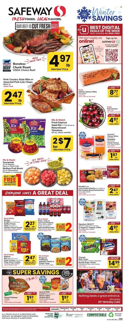 Safeway (WY) Weekly Ad Flyer Specials January 17 to January 23, 2024