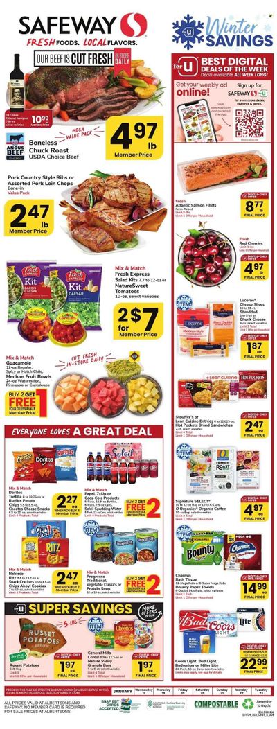 Safeway (WY) Weekly Ad Flyer Specials January 17 to January 23, 2024