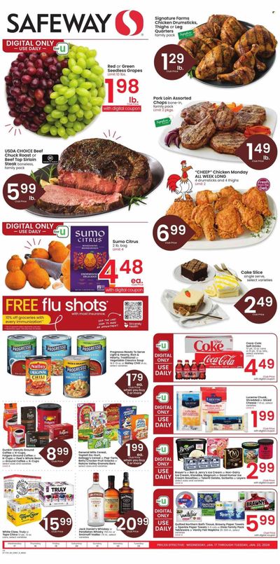 Safeway (WY) Weekly Ad Flyer Specials January 17 to January 23, 2024