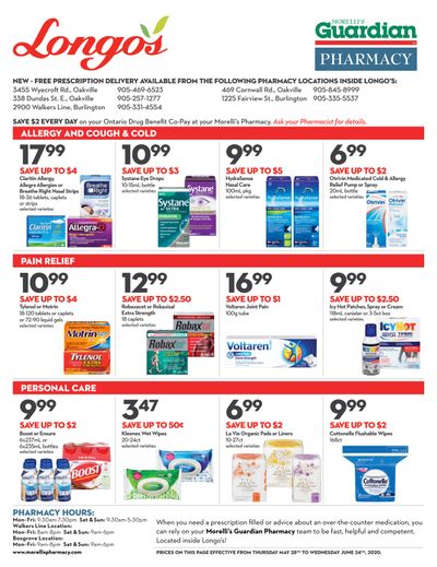 Longo's Pharmacy Flyer May 28 to June 24