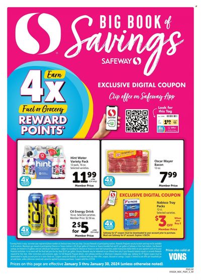 Vons (CA) Weekly Ad Flyer Specials January 3 to January 30, 2024