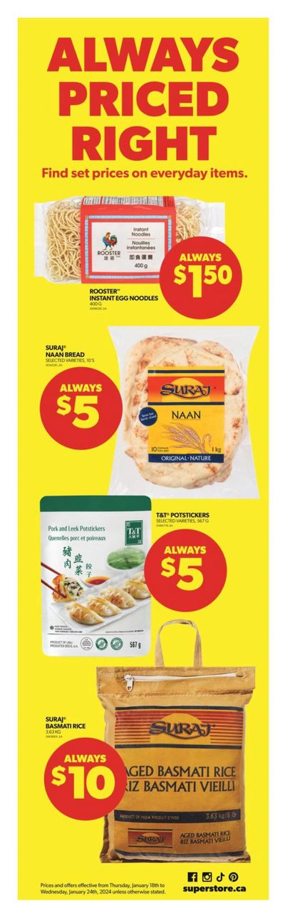 Real Canadian Superstore (West) Flyer January 18 to 24