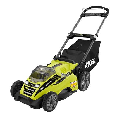 RYOBI 20-inch 40V Lithium-Ion Brushless Cordless Push Lawn Mower w/ 5.0 Ah Battery & Charger On Sale for $ 358.00 at Home Depot Canada