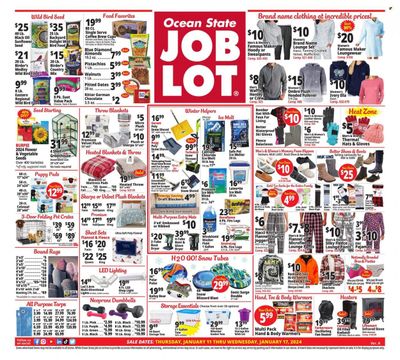 Ocean State Job Lot (CT, MA, ME, NH, NJ, NY, RI, VT) Weekly Ad Flyer Specials January 11 to January 17, 2024