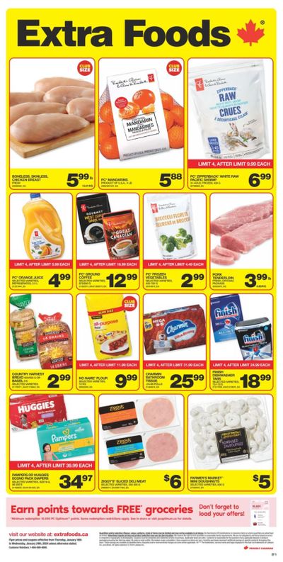 Extra Foods Flyer January 18 to 24
