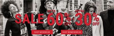 RW&CO. Canada: Sale up to 60% off + an Extra 30% off