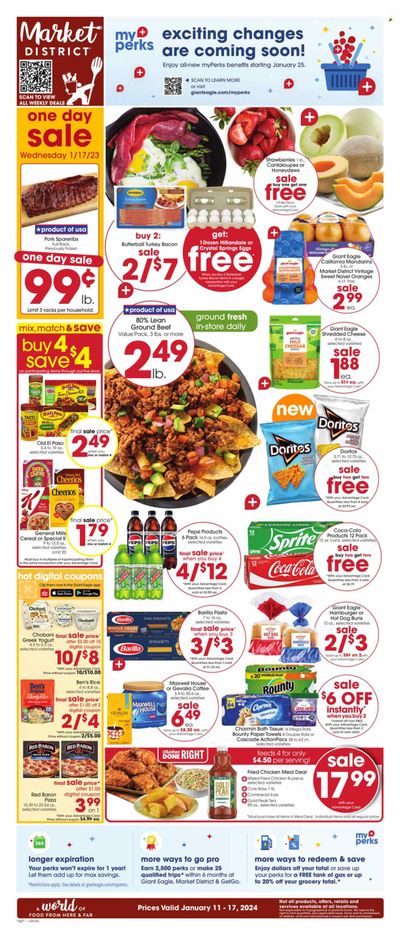 Giant Eagle (OH) Weekly Ad Flyer Specials January 11 to January 17, 2024