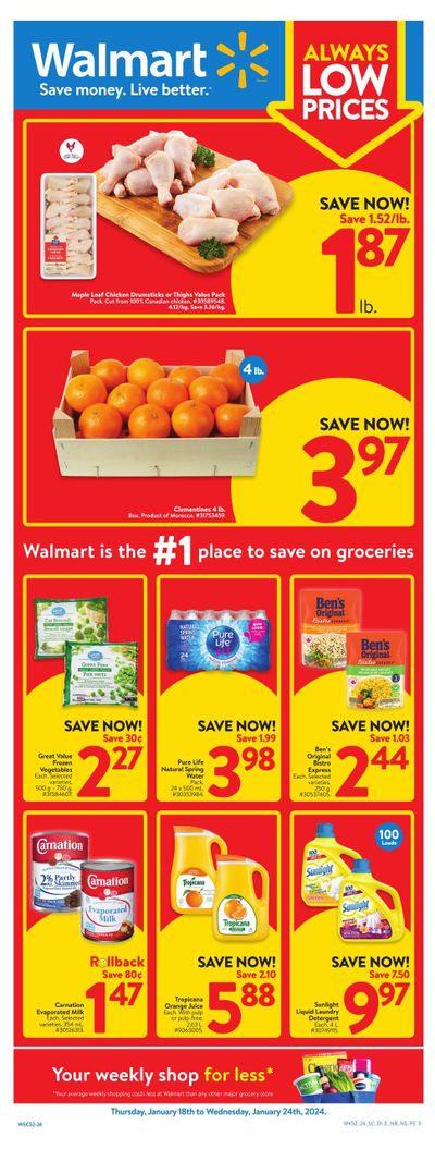 Walmart (Atlantic) Flyer January 18 to 24