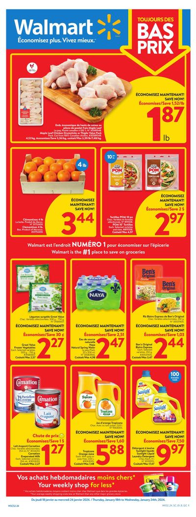 Walmart (QC) Flyer January 18 to 24