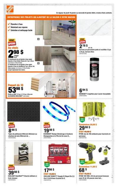Home Depot (QC) Flyer January 18 to 24