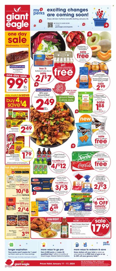 Giant Eagle (OH) Weekly Ad Flyer Specials January 11 to January 17, 2024
