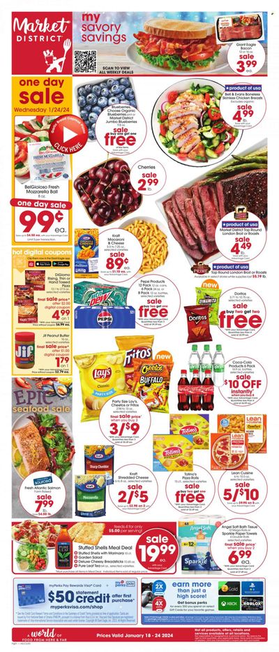 Giant Eagle (OH) Weekly Ad Flyer Specials January 18 to January 24, 2024