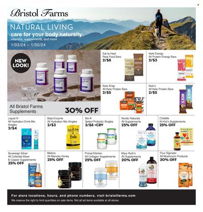 Bristol Farms (CA) Weekly Ad Flyer Specials January 3 to January 30, 2024
