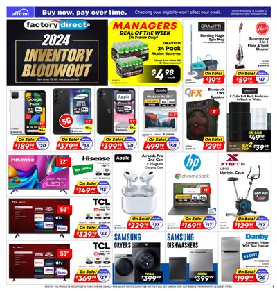 Factory Direct Flyer January 17 to 23