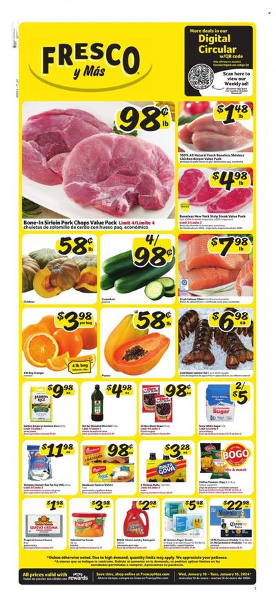 Fresco y Más (FL) Weekly Ad Flyer Specials January 10 to January 16, 2024