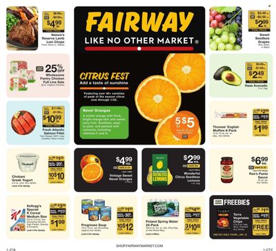 Fairway Market (CT, NJ, NY) Weekly Ad Flyer Specials January 12 to January 18, 2024