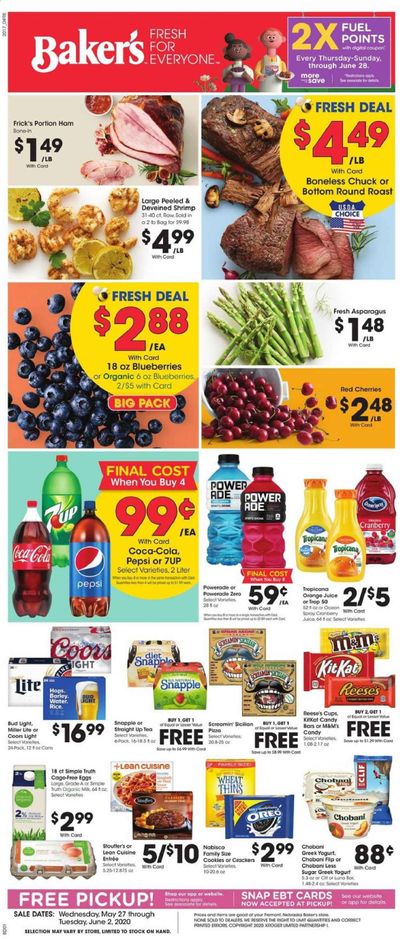 Baker's Weekly Ad & Flyer May 27 to June 2