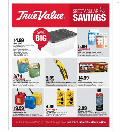 True Value Weekly Ad Flyer Specials January 1 to January 28, 2024