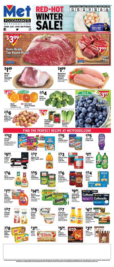 Met Foodmarkets Weekly Ad Flyer Specials January 14 to January 20, 2024
