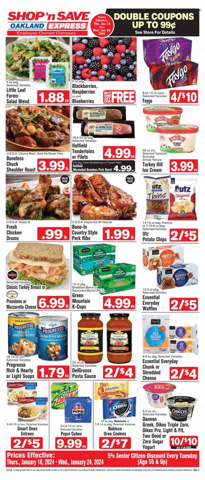 Shop ‘n Save Express (MD, PA, WV) Weekly Ad Flyer Specials January 18 to January 24, 2024