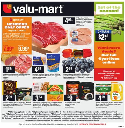 Valu-mart Flyer May 28 to June 3