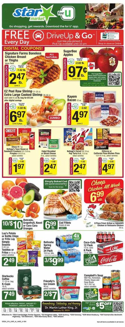 Star Market Weekly Ad Flyer Specials January 12 to January 18, 2024