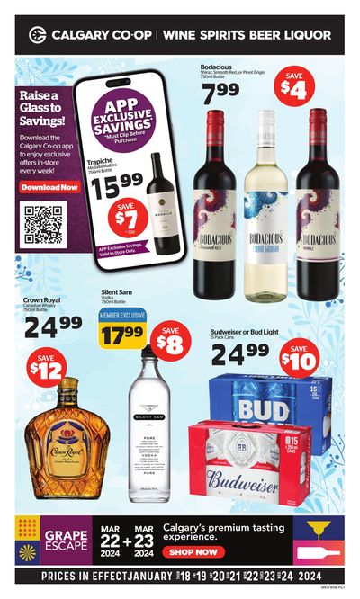 Calgary Co-op Liquor Flyer January 18 to 24