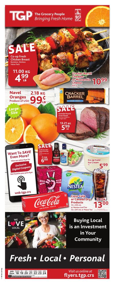 TGP The Grocery People Flyer January 18 to 24